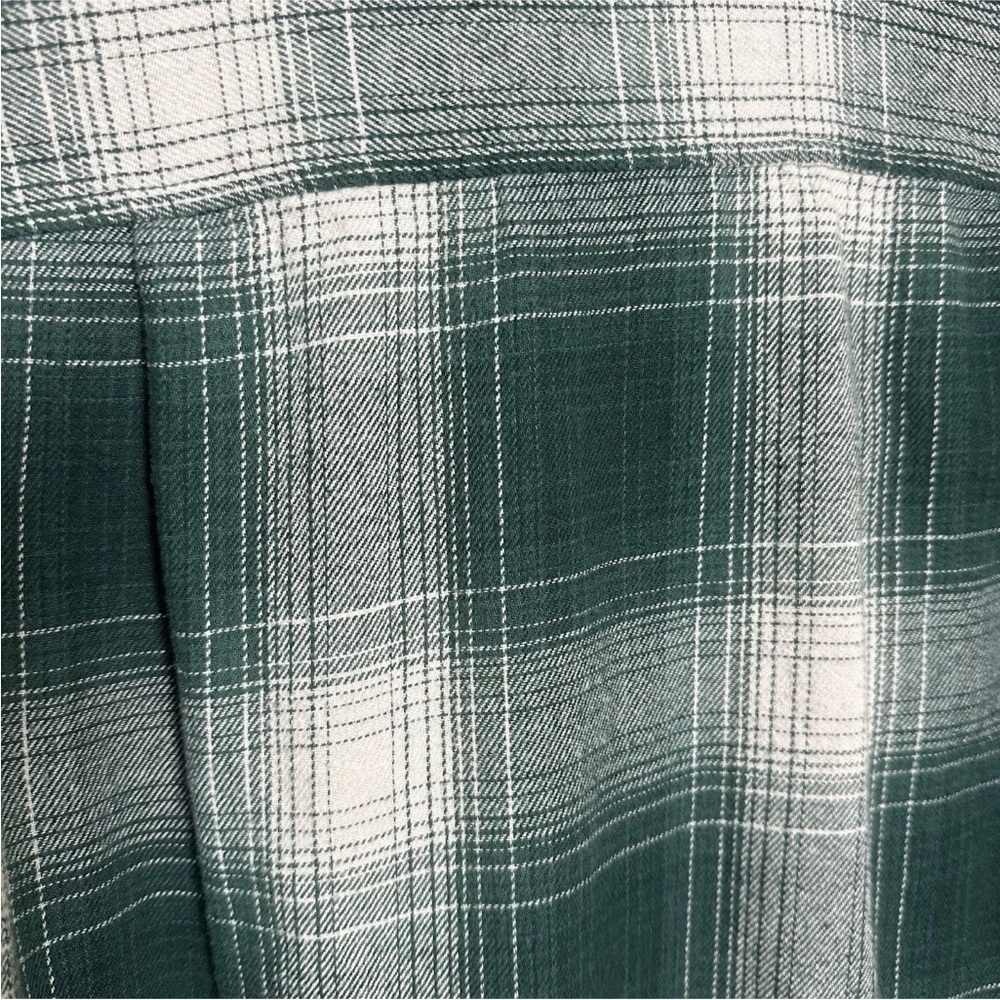 Wolverine Flannel Women's Small Long Sleeve Plaid Warm Button Up Pockets Green - Picture 8 of 11